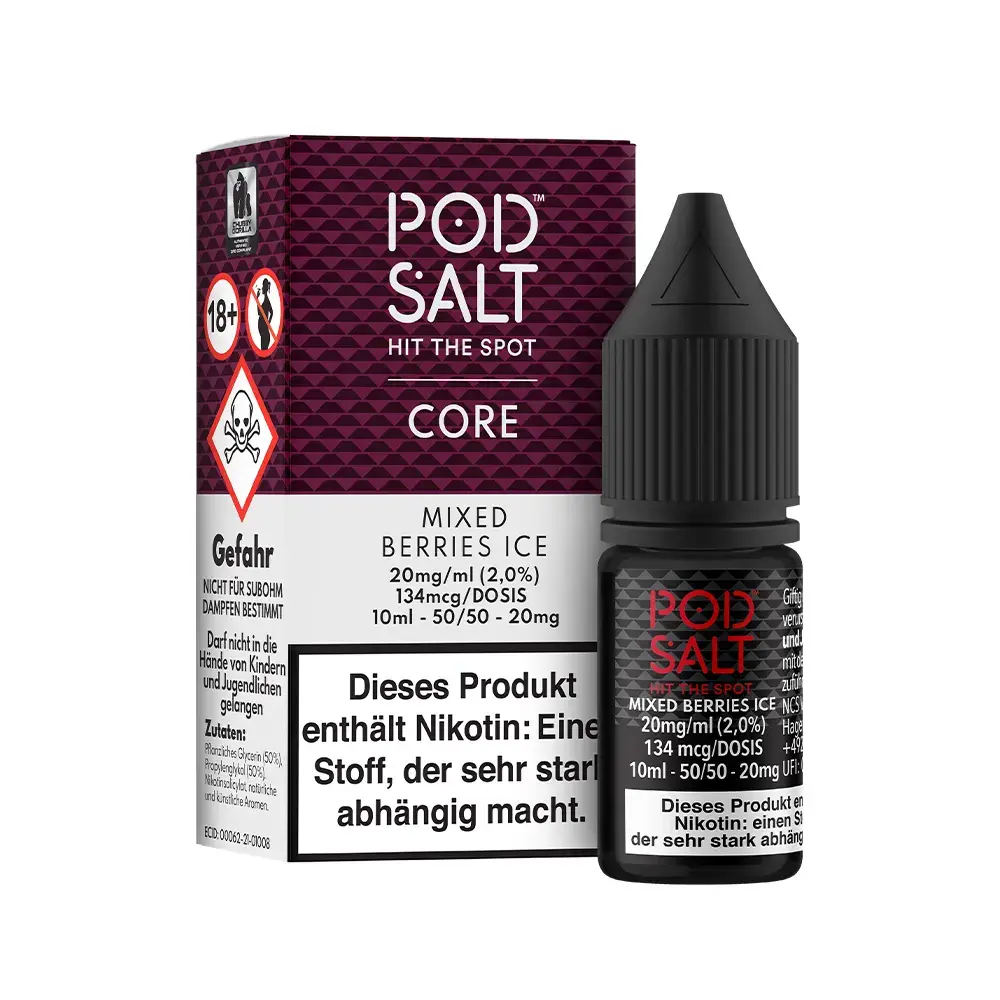 Pod Salt Nikotinsalz - Core Mixed Berries Ice - Liquid 20mg
