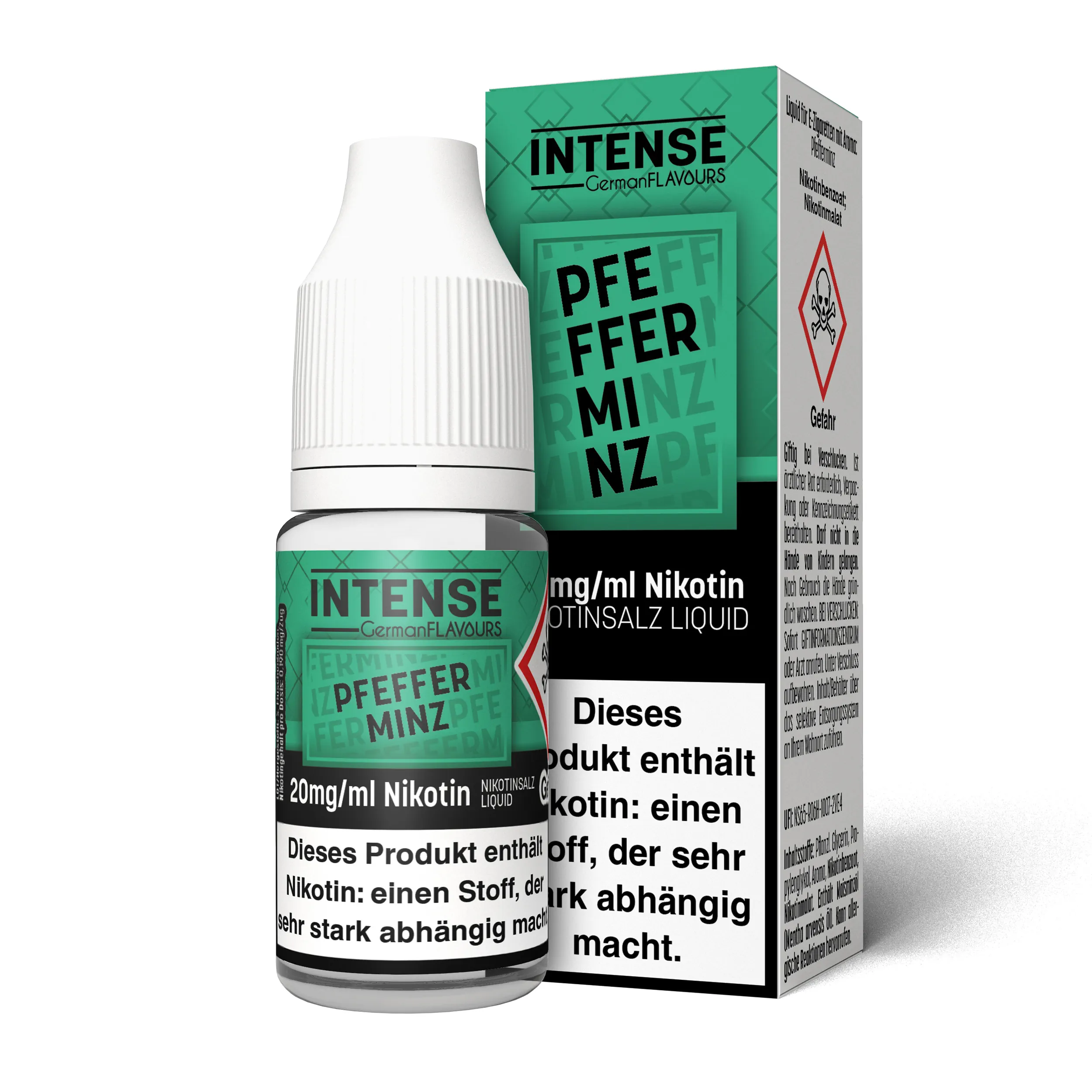 INTENSE Liquid NicSalt 10 ML- Pfefferminz - 20 mg INTENSE Liquid NicSalt 10 ML- Pfefferminz - 20 mg