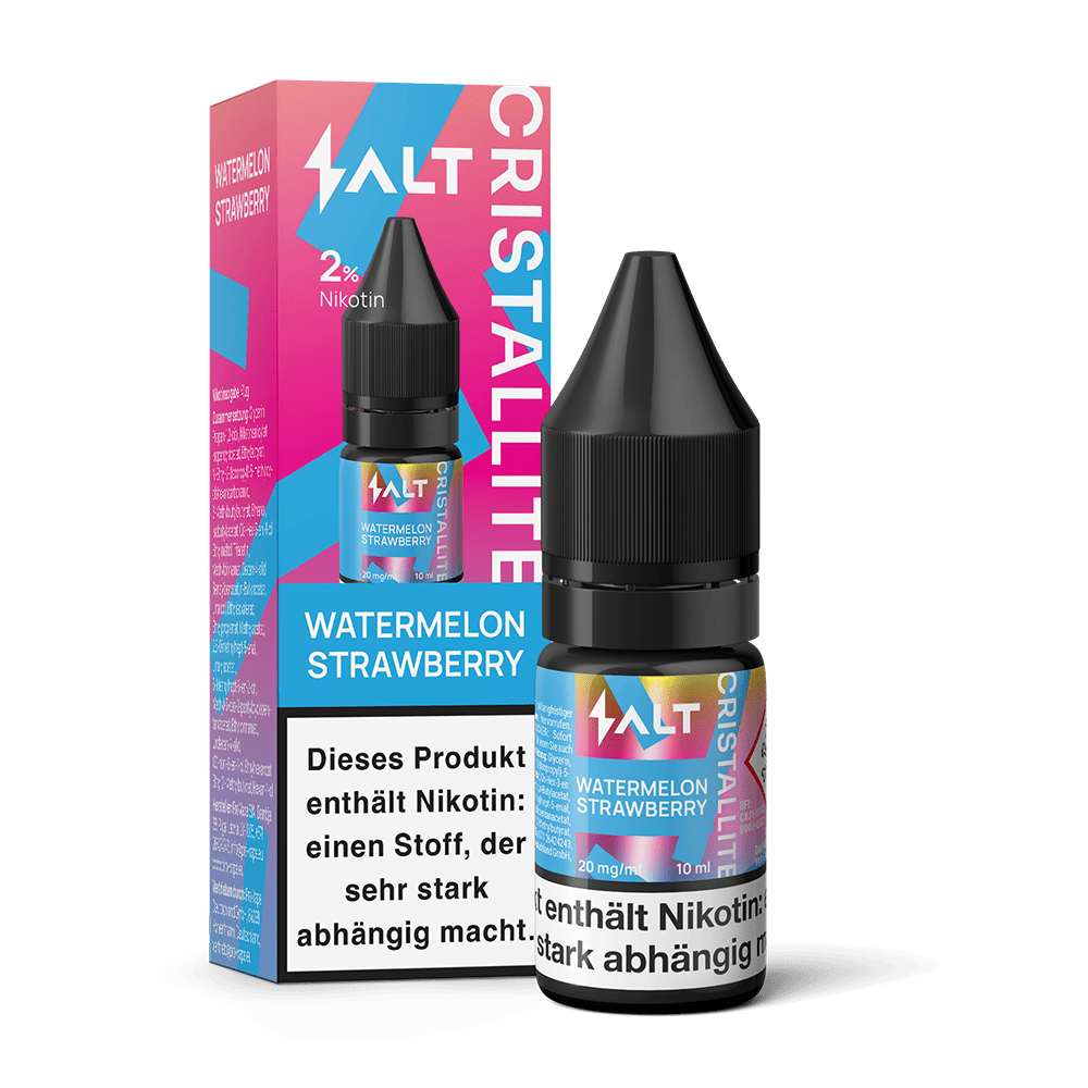 SALT Cristallite Nikotinsalz - Watermelon Strawberry - 10ml Liquid 20mg C SALT Cristallite Nikotinsalz - Watermelon Strawberry - 10ml Liquid 20mg C