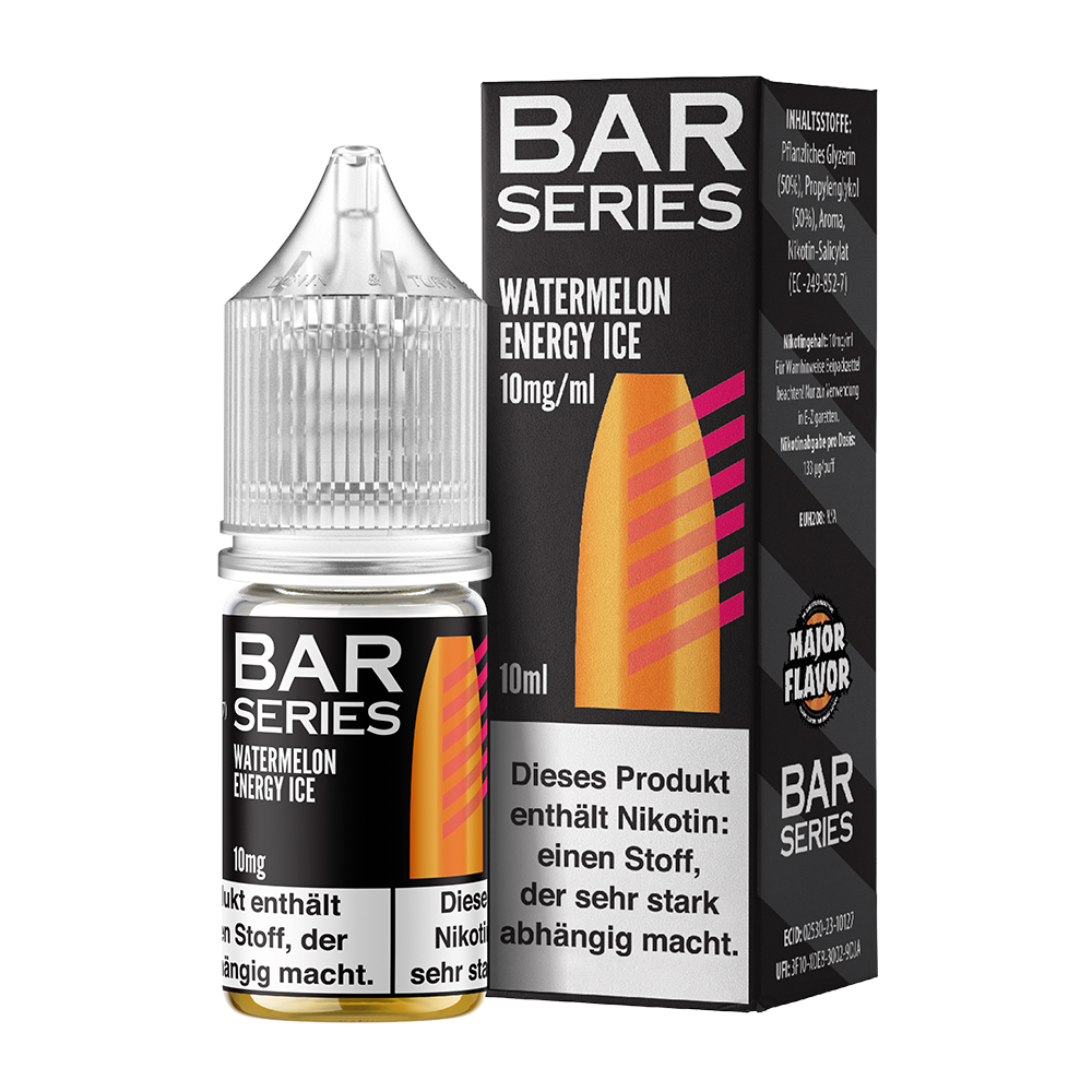 Bar Series Nikotinsalz - Watermelon Energy Ice - Liquid 10ml 10mg 