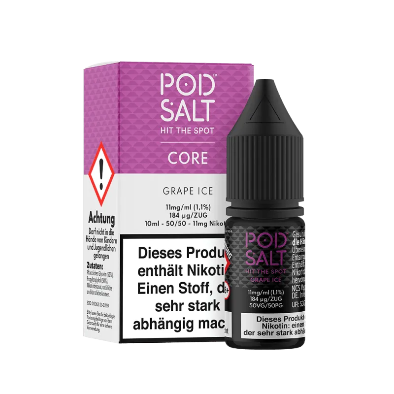 Pod Salt Core - Grape Ice 10ml Nikotinsalz Liquid