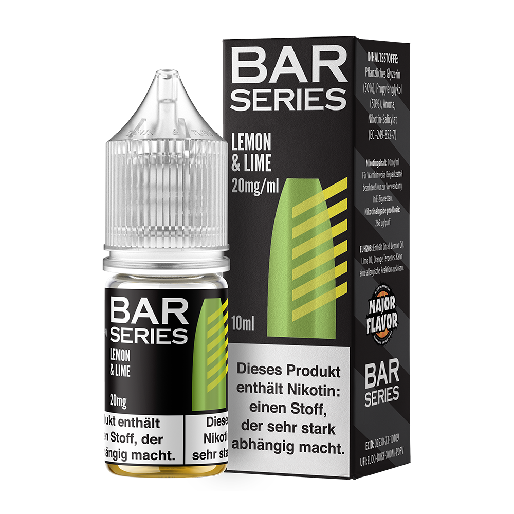 Bar Series Nikotinsalz - Lemon & Lime - Liquid 10ml 20mg 