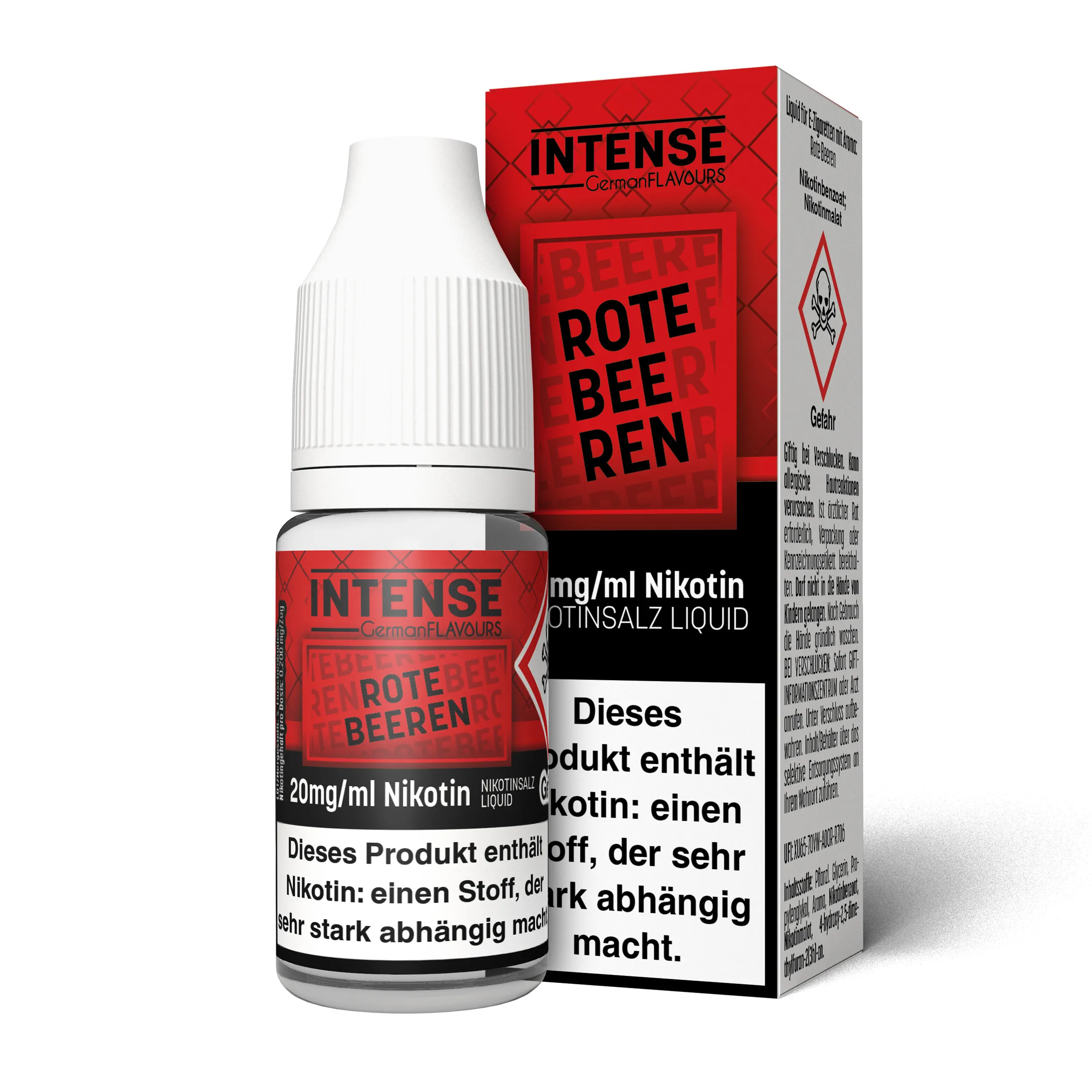 INTENSE Liquid NicSalt 10 ML- Rote Beeren - 20 mg INTENSE Liquid NicSalt 10 ML- Rote Beeren - 20 mg