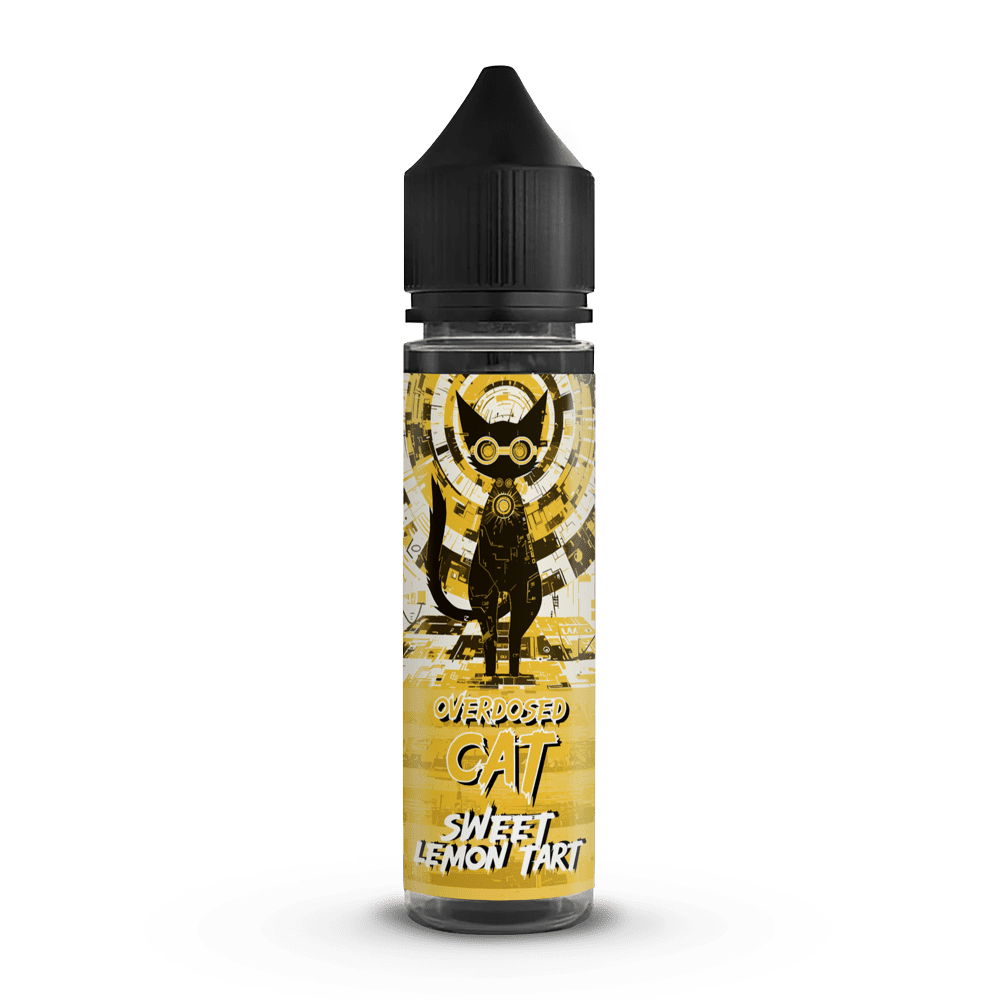 Overdosed Cat Aroma Longfill - Sweet Lemon Tart - 10ml in 60ml Flasche STUERWARE