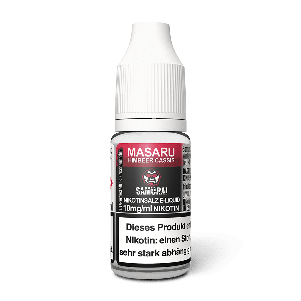 Samurai Nikotinsalz - Masaru Himbeer Cassis - Liquid 10mg 10ml 