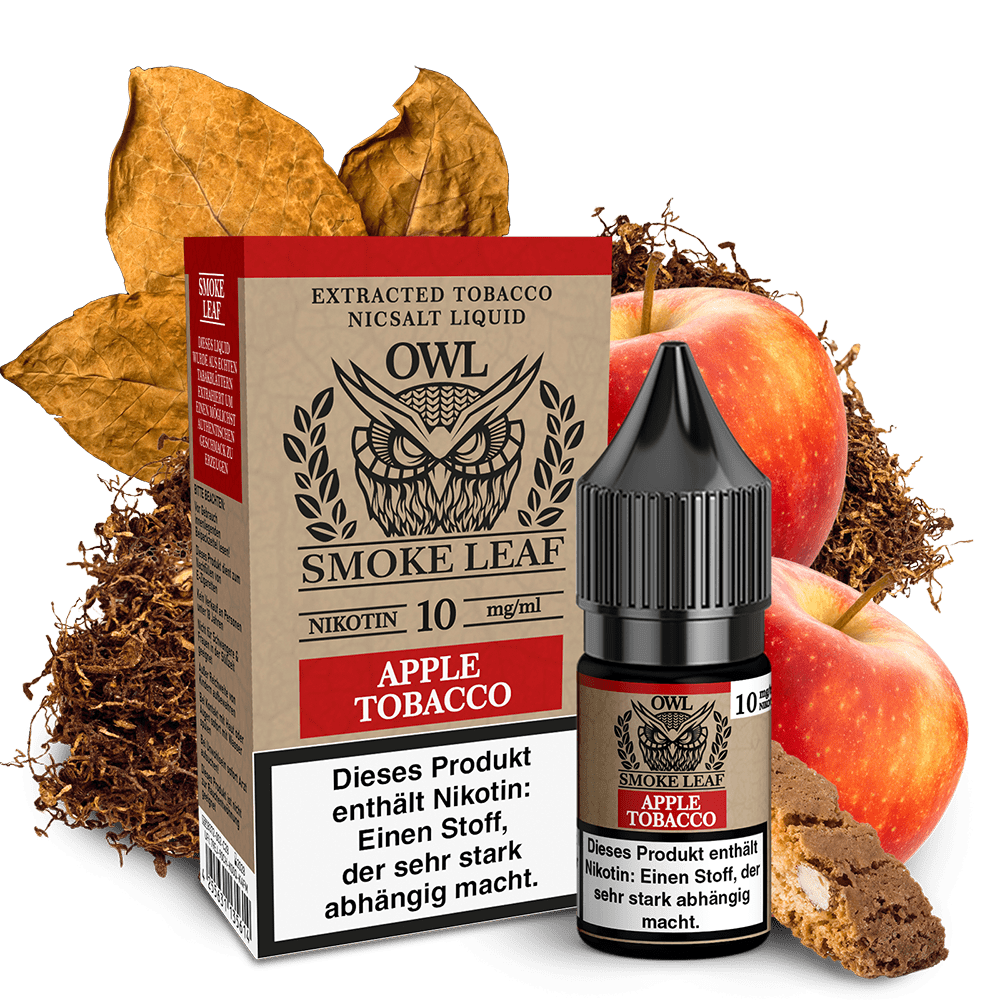 OWL Smoke Leaf Nikotinsalz - Apple Tobacco - 10ml Liquid 10mg  C