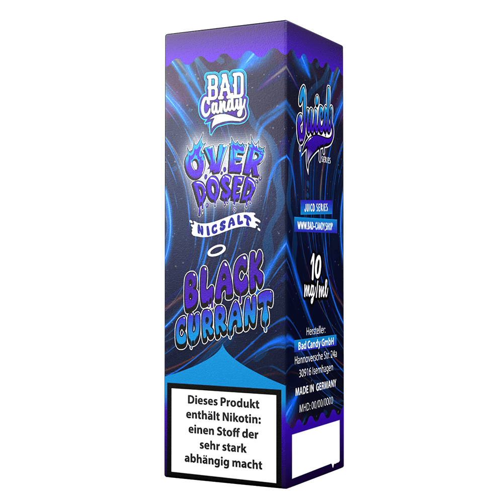 Bad Candy Nikotinsalz - Blackcurrant Lemonade - Overdosed 10ml Liquid 20mg 