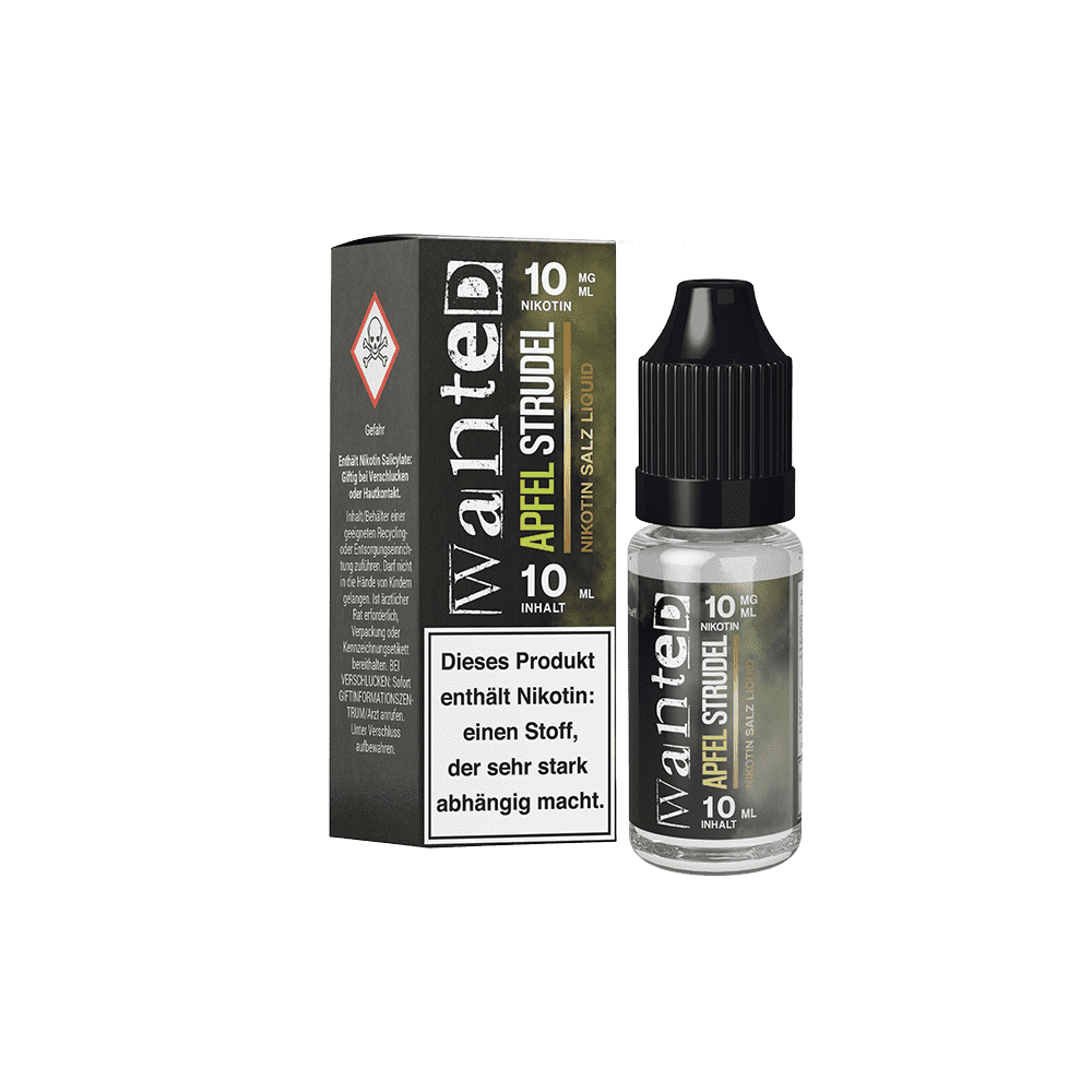 Wanted Apfelstrudel 10mg Overdosed 10ml Nikotinsalzliquid 