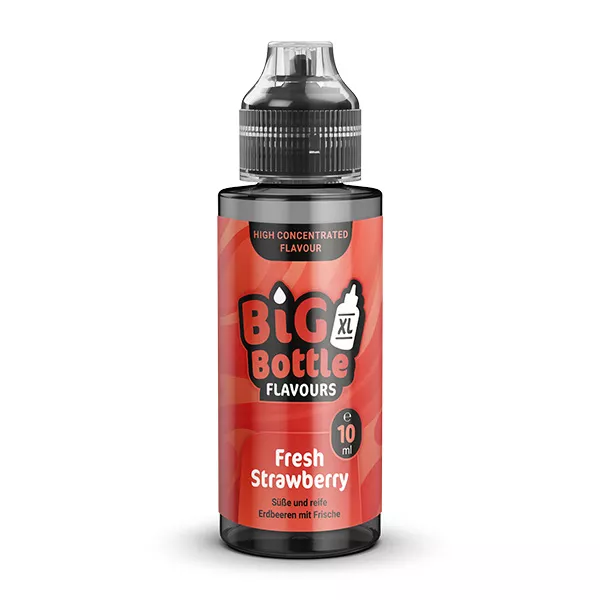 Big Bottle Flavours Aroma - Fresh Strawberry - 10ml in 120ml Flasche 
