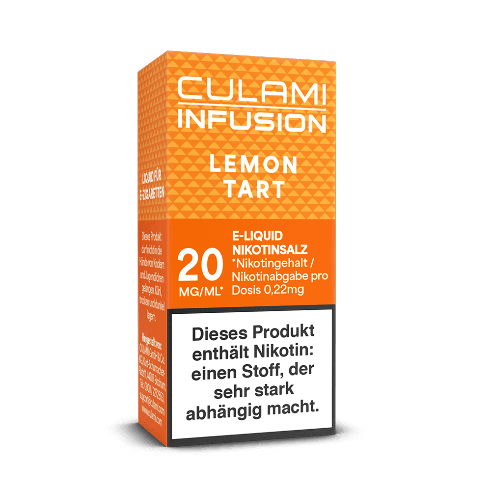Culami Infusion Nikotinsalz - Lemon Tart - Liquid 20mg 10ml  Culami Infusion Nikotinsalz - Lemon Tart - Liquid 20mg 10ml