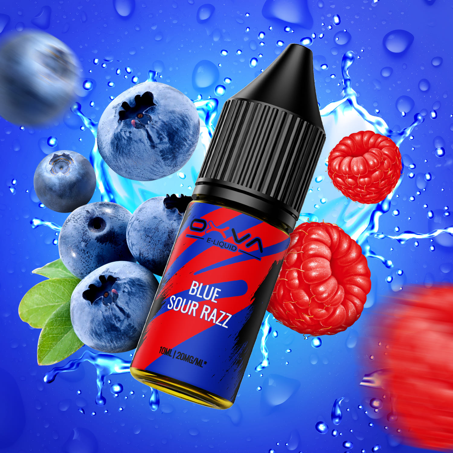 Oxva E-Liquid Nikotinsalz - Blue Sour Razz - 10ml Liquid 20mg 