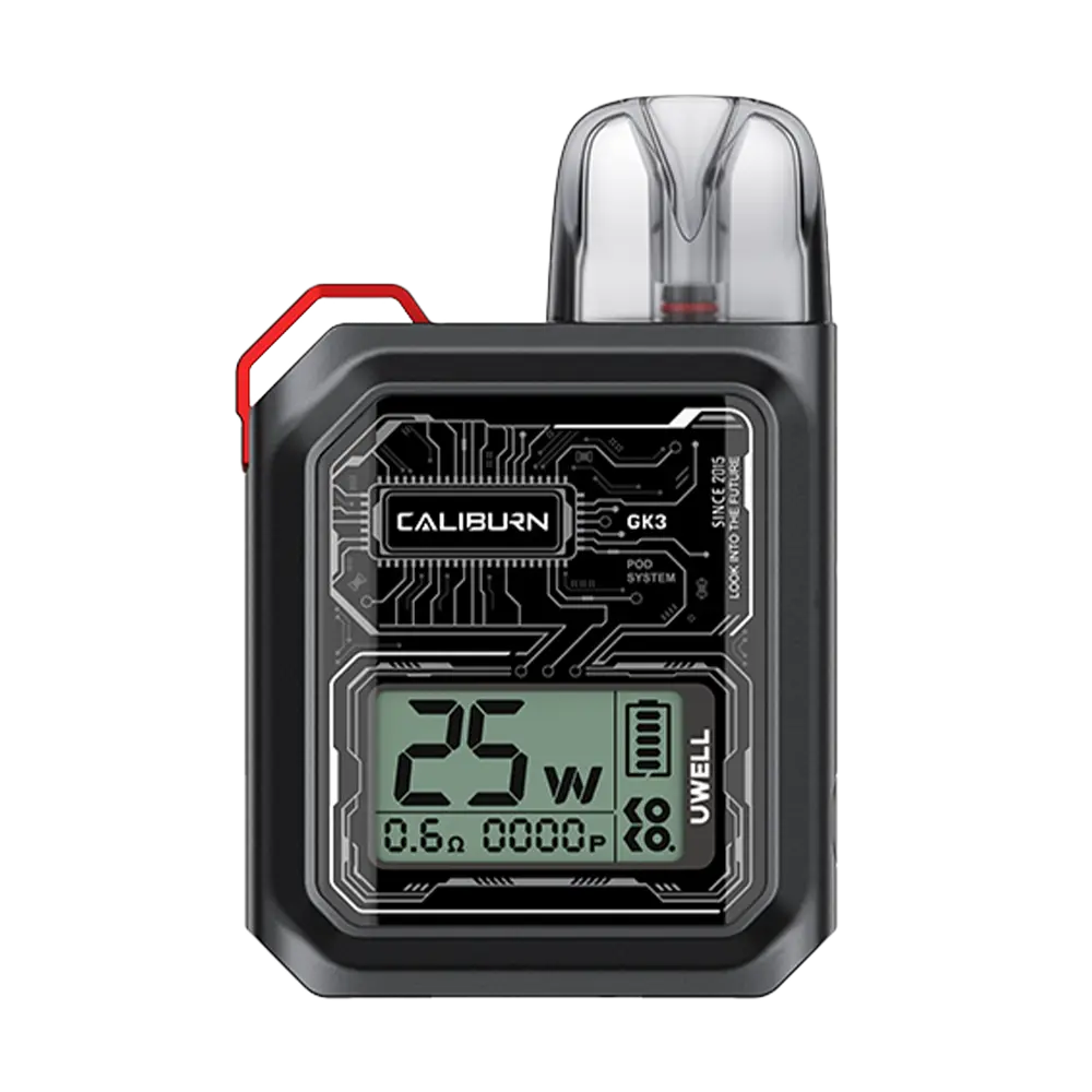 Uwell Caliburn GK3 Pod Kit Black Uwell Caliburn GK3 Pod Kit Black