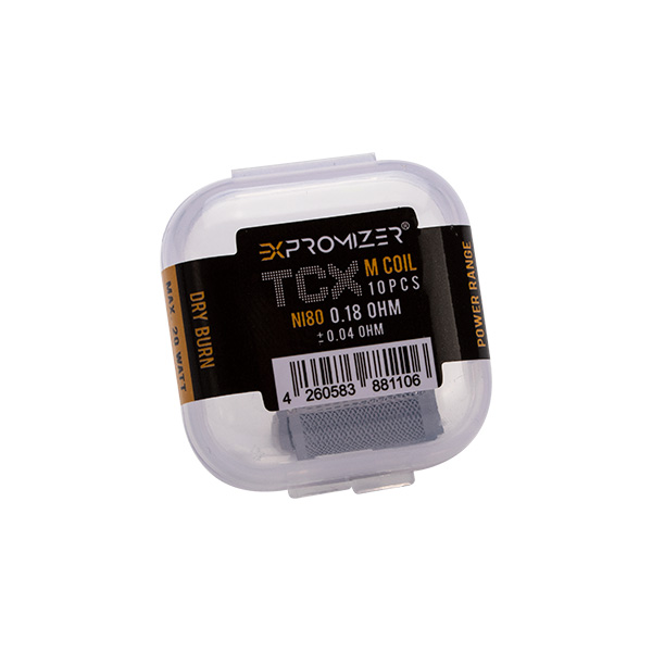 eXvape 0,18 ohm Ni80 Drahtgeflecht - 10 Stück (EXpromizer TCX) eXvape 0,18 ohm Ni80 Drahtgeflecht - 10 Stück (EXpromizer TCX)