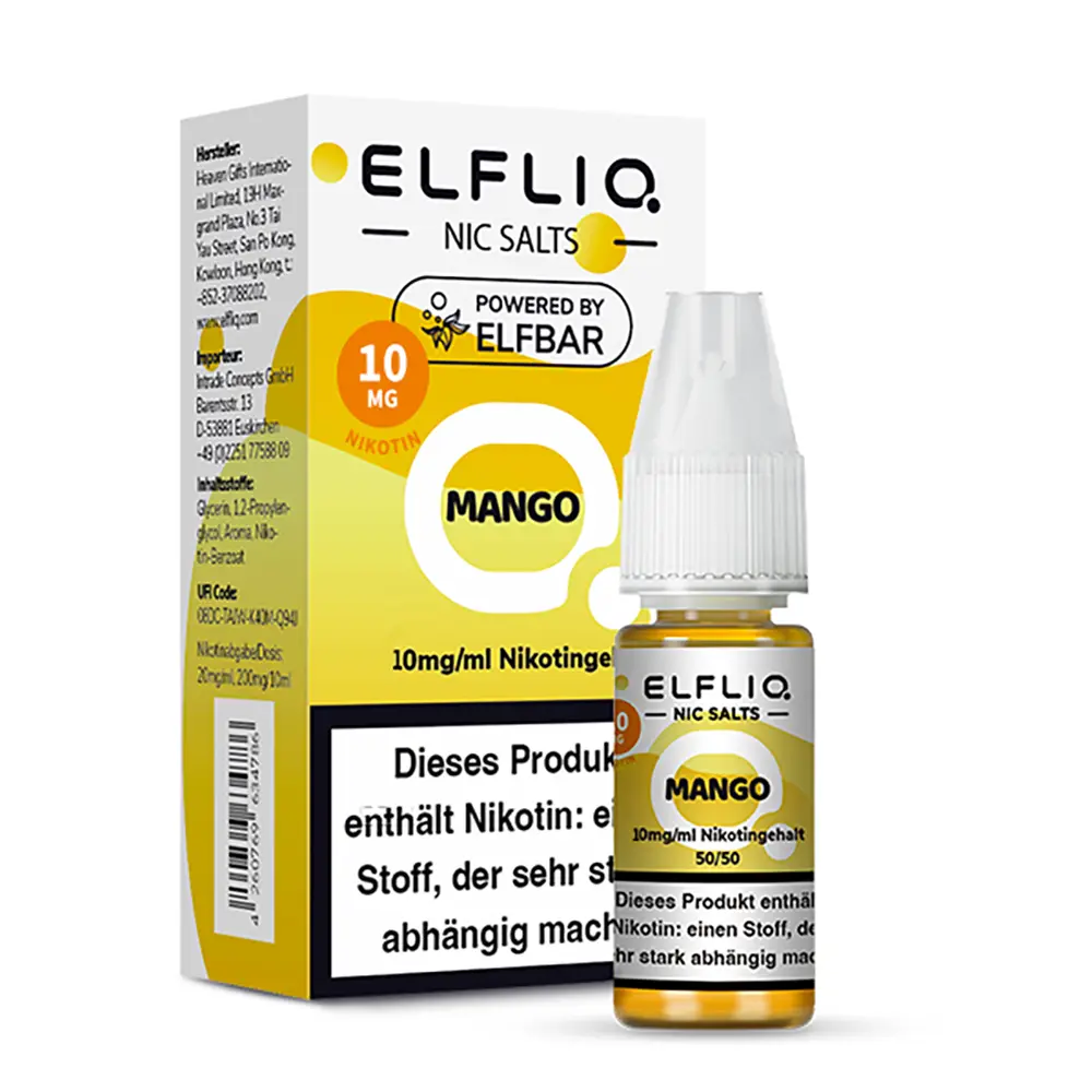Elfliq by Elfbar Nikotinsalz - Mango - Liquid 10mg 10ml - 
