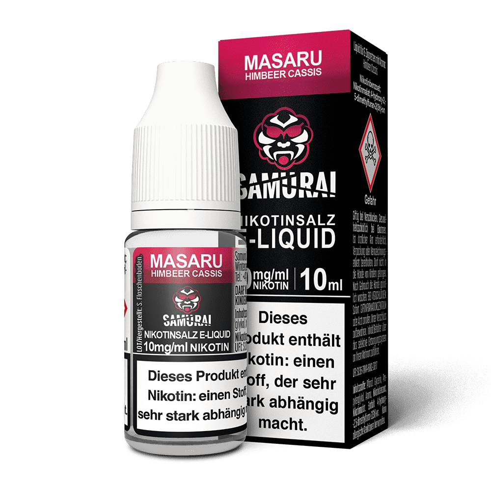 Samurai Nikotinsalz - Masaru Himbeer Cassis - Liquid 10mg 10ml 