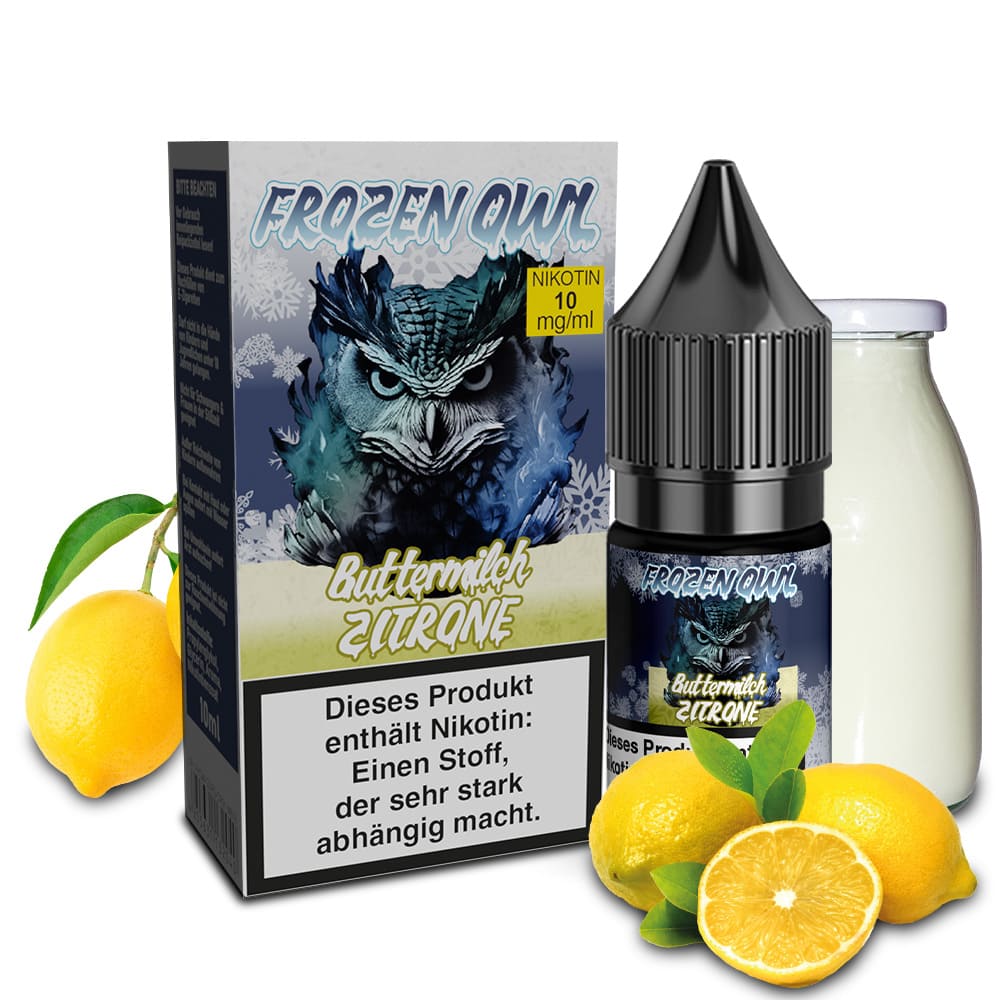 Frozen OWL Nikotinsalz - Buttermilch Zitrone - 10ml Liquid 10mg  C