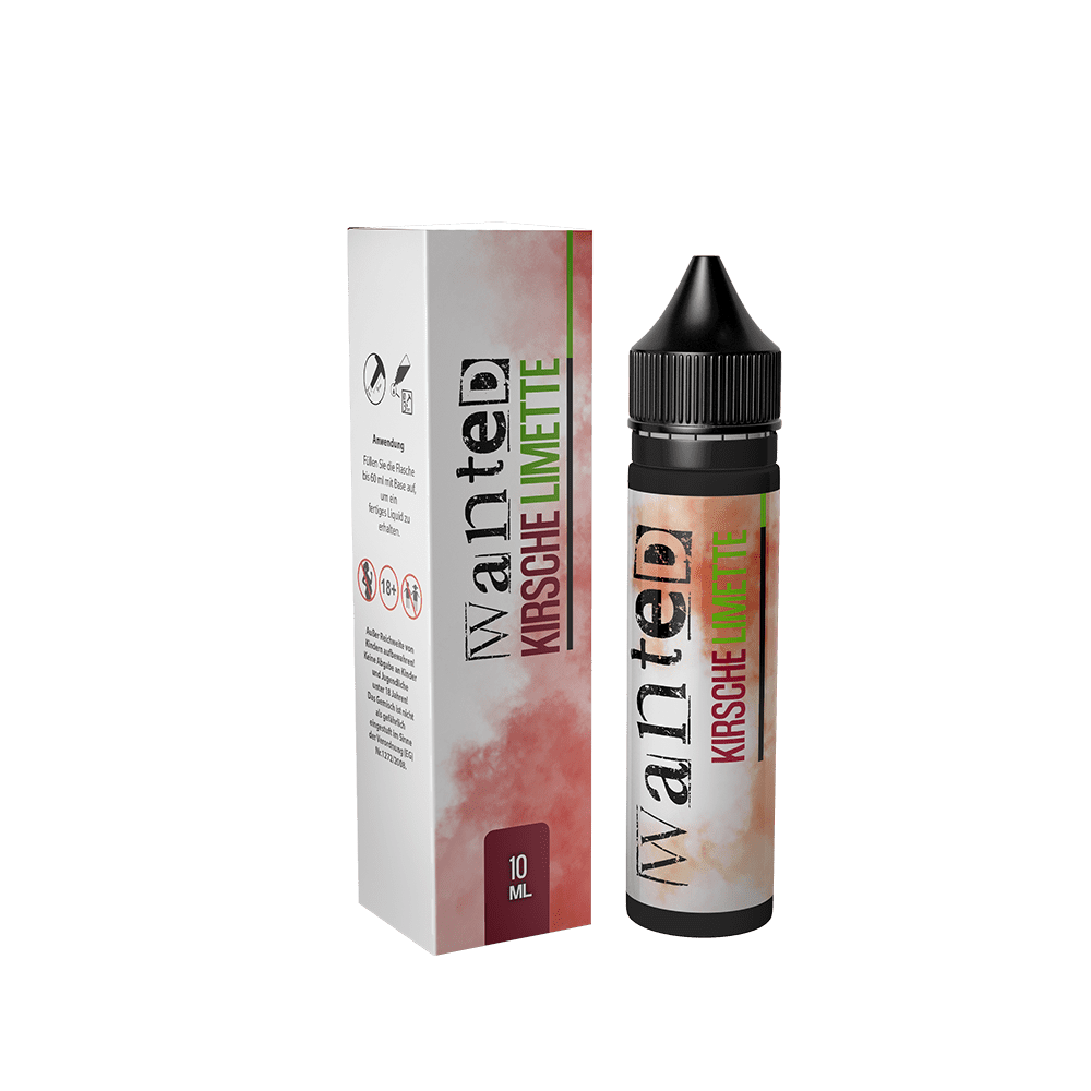 Wanted Aroma Longfill - Kirsche Limette - 10ml in 60ml Flasche Wanted Aroma Longfill - Kirsche Limette - 10ml in 60ml Flasche