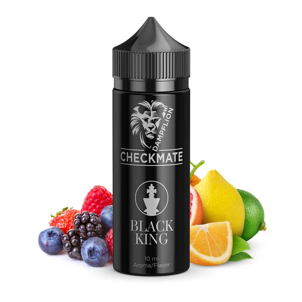 Dampflion Checkmate Black King Aroma 10ml in 120ml Flasche 