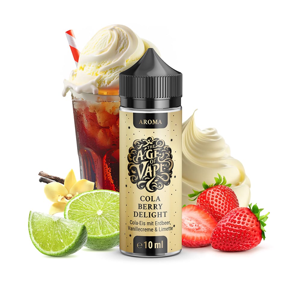 The Age of Vape Aroma Longfill - Cola Berry Delight - 10ml in 120ml Flasche 