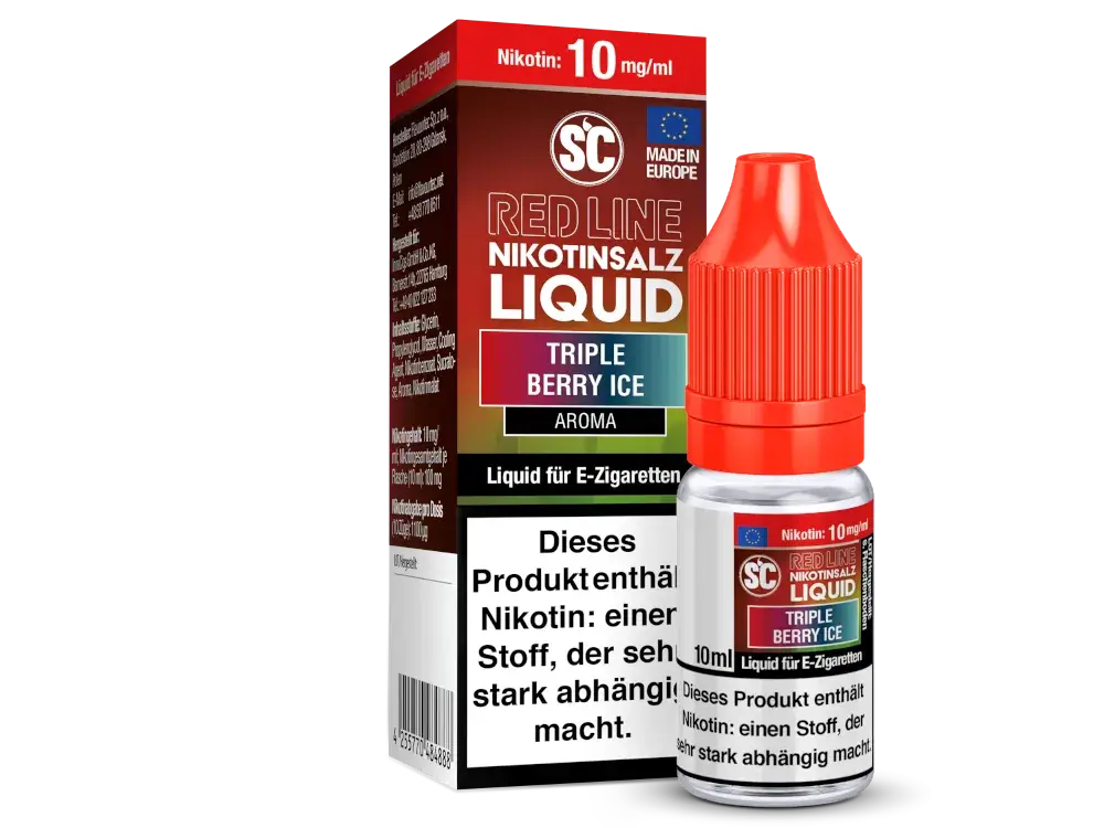 SC Red Line - Triple Berry Ice 10ml Nikotinsalz Liquid