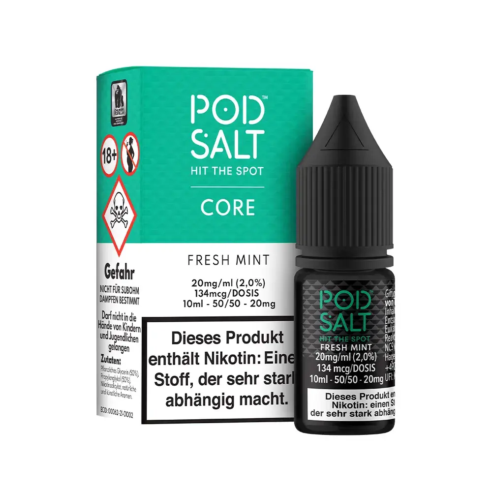 Pod Salt Nikotinsalz - Core Fresh Mint - Liquid 20mg