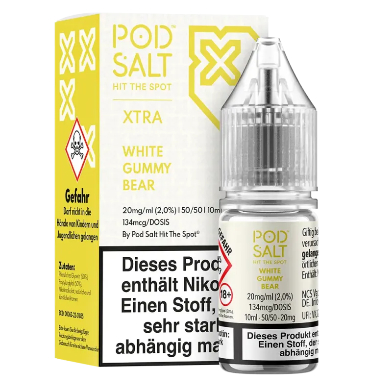 Pod Salt Xtra - White Gummy Bear 10ml Nikotinsalz Liquid