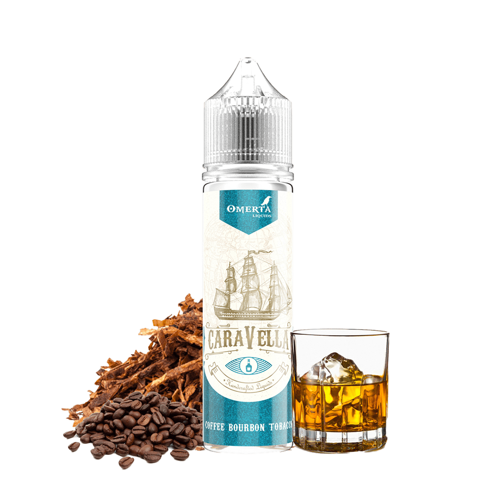 Omerta Aroma Longfill - Caravella Coffe Bourbon Tobacco - 10ml Aroma in 60ml Flasche 