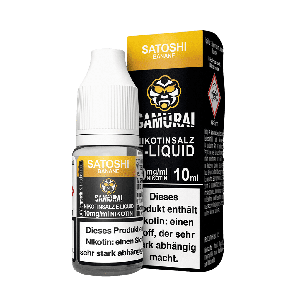 Samurai Nikotinsalz - Satshoi Banane - Liquid 20mg 10ml 