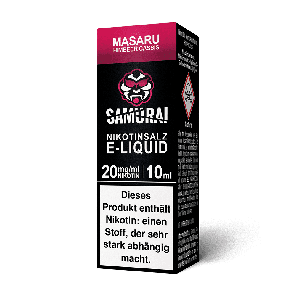 Samurai Nikotinsalz - Masaru Himbeer Cassis - Liquid 20mg 10ml 