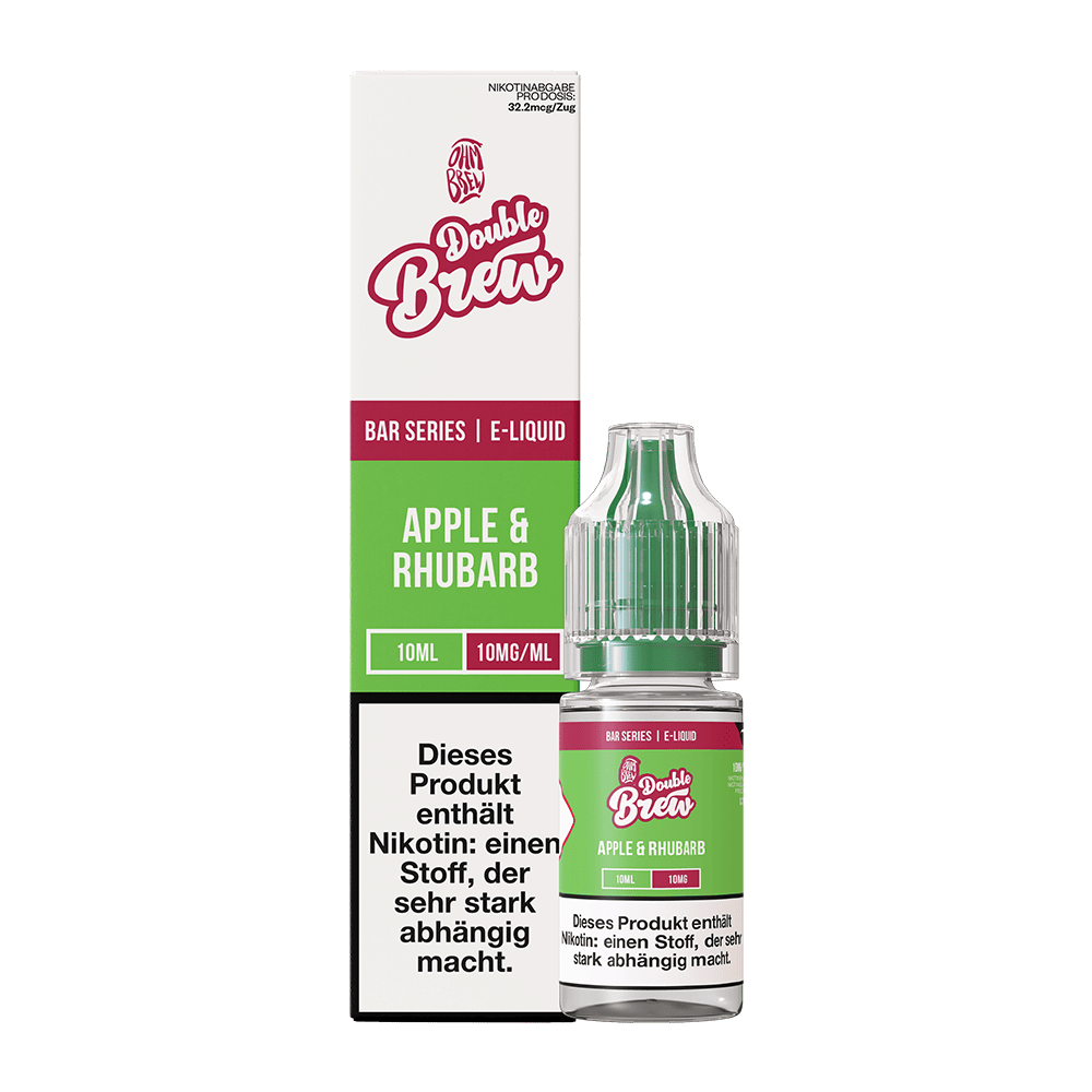 Double Brew Nikotinsalz - Apple Rhubarb - 10ml Liquid 10mg C Double Brew Nikotinsalz - Apple Rhubarb - 10ml Liquid 10mg C