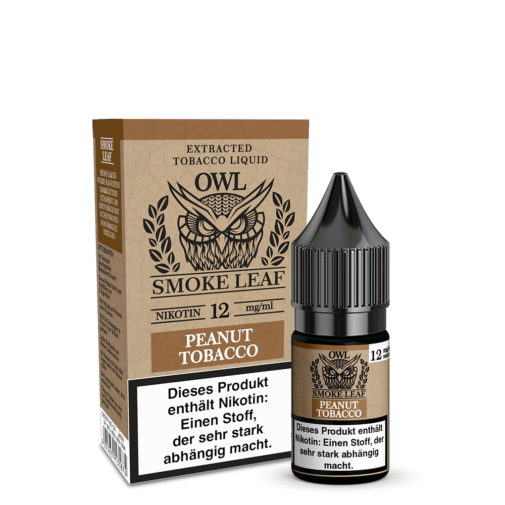 OWL Smoke Leaf Liquid - Peanut Tobacco - 10ml 12mg  C