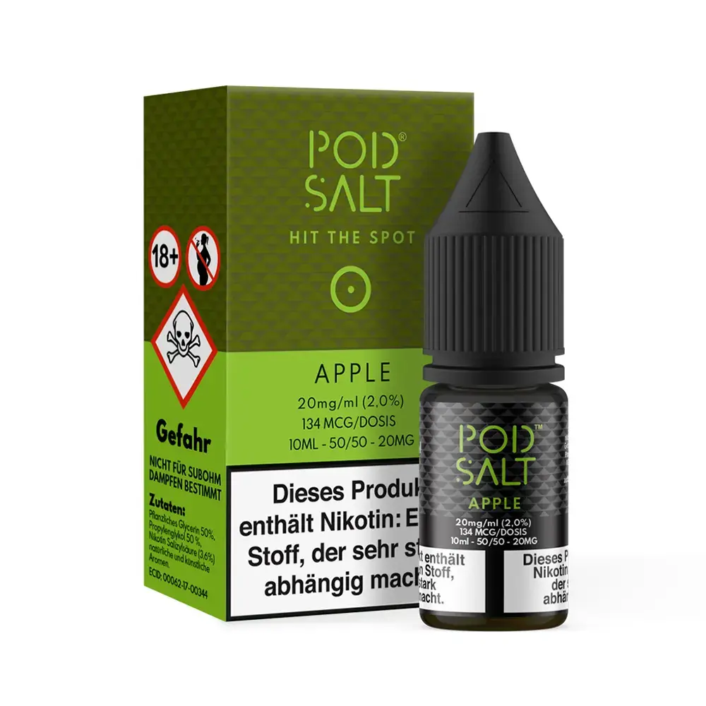 Pod Salt Core Apple 10ml 20mg  Pod Salt Core Apple 10ml 20mg