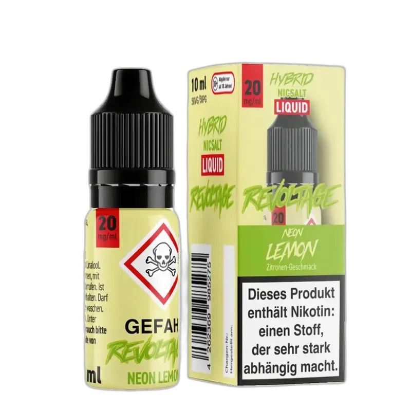 Revoltage Hybrid Nikotinsalz - Neon Lemon - Liquid 20mg 10ml 