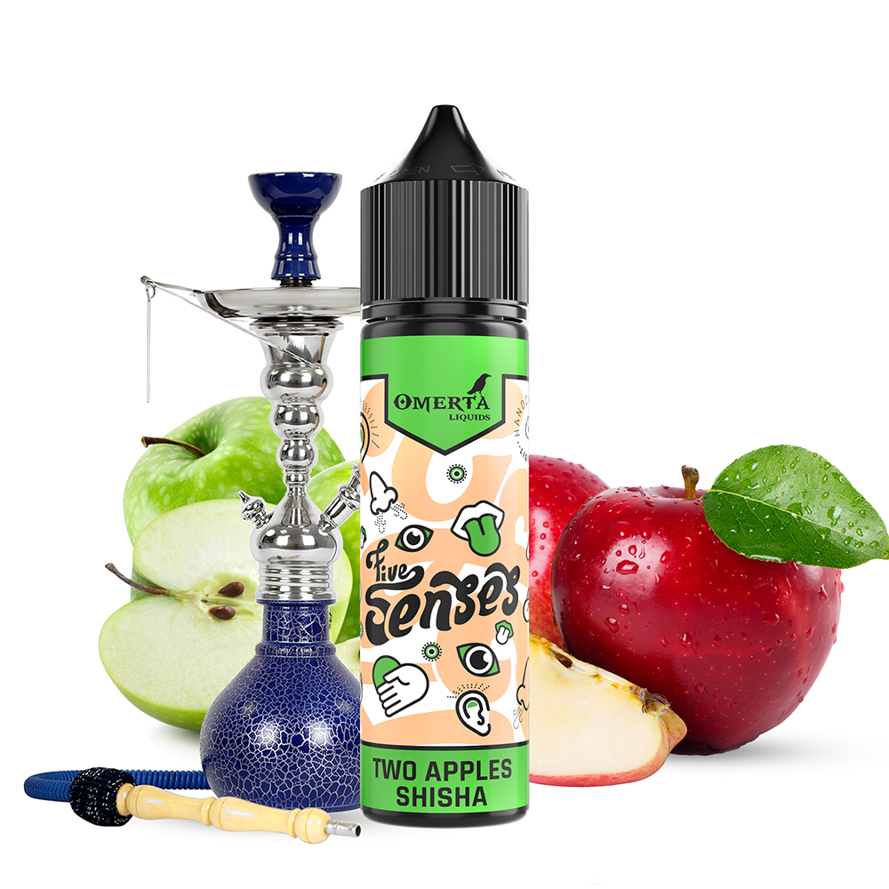 Omerta Aroma Longfill - 5Senses Two Apples Shisha - 10ml in 60ml Flasche 