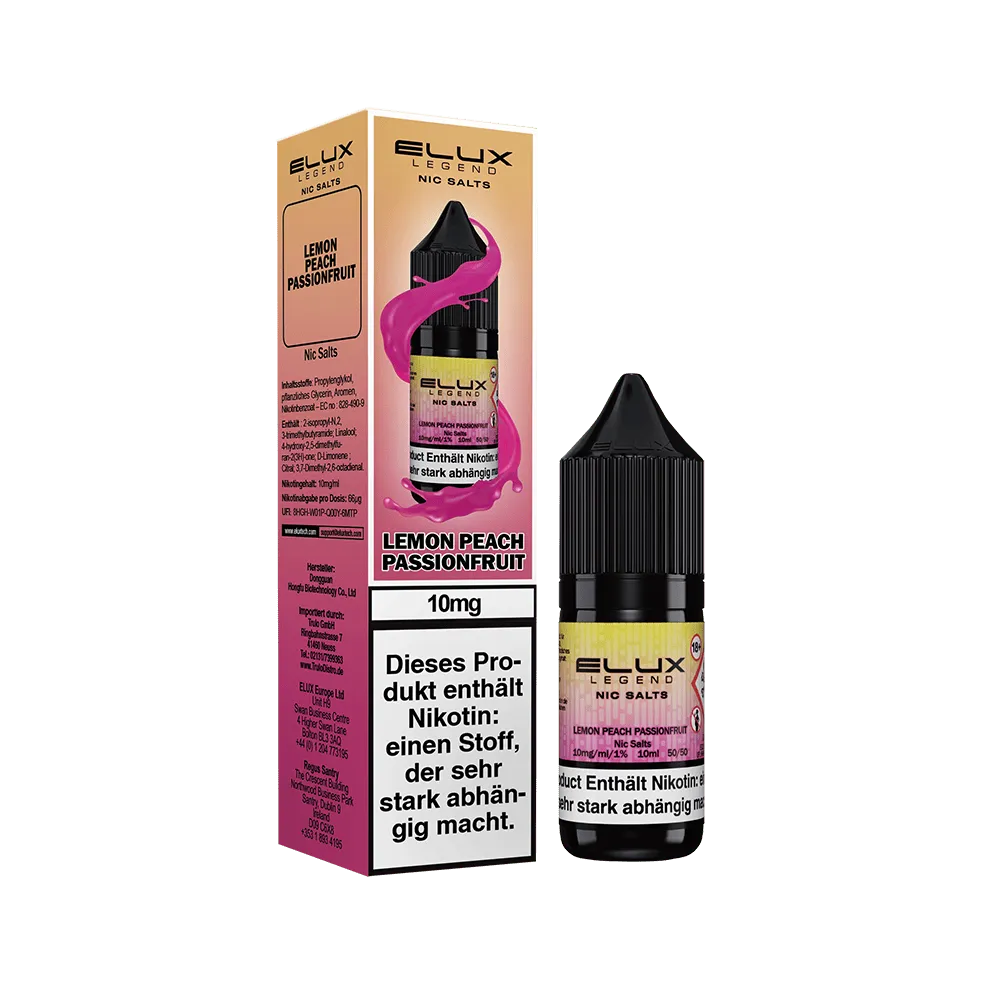 Elux - Lemon Peach Passion 10ml Nikotinsalz Liquid