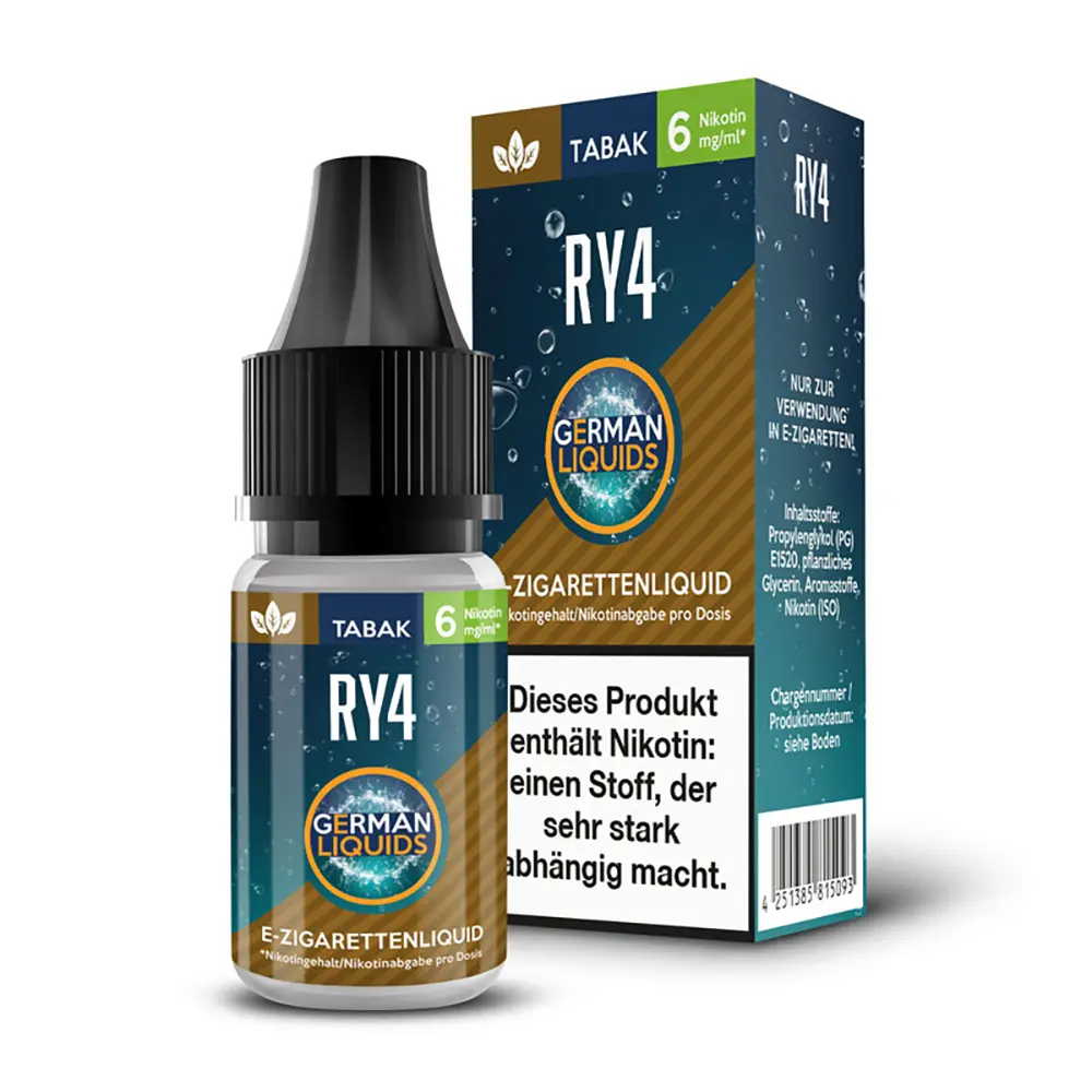 German Liquids Liquid - German s RY4 - 6mg German Liquids Liquid - German s RY4 - 6mg