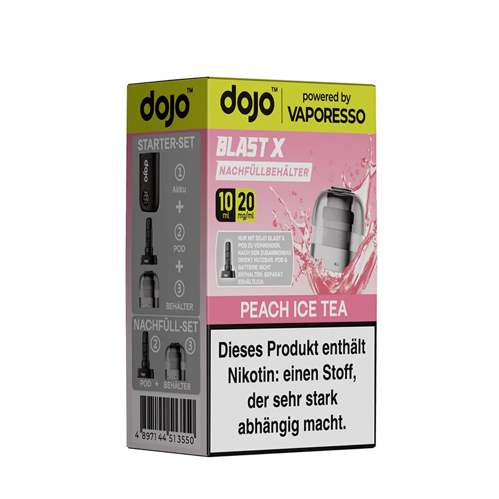 Vaporesso Dojo Blast X Einweg Pod - Peach Ice Tea 10ml Nikotinsalz