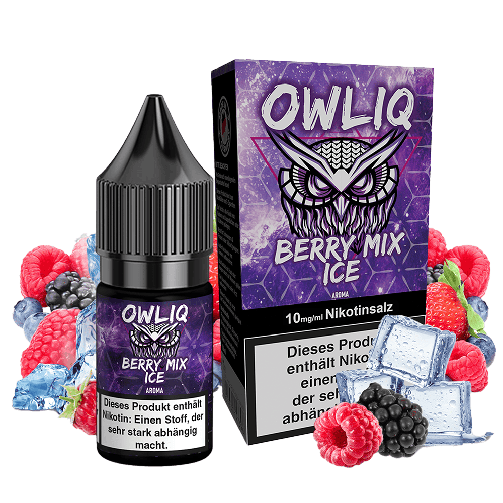 OWLIQ Nikotinsalz - Berry Mix Ice - 10ml Liquid 10mg  C