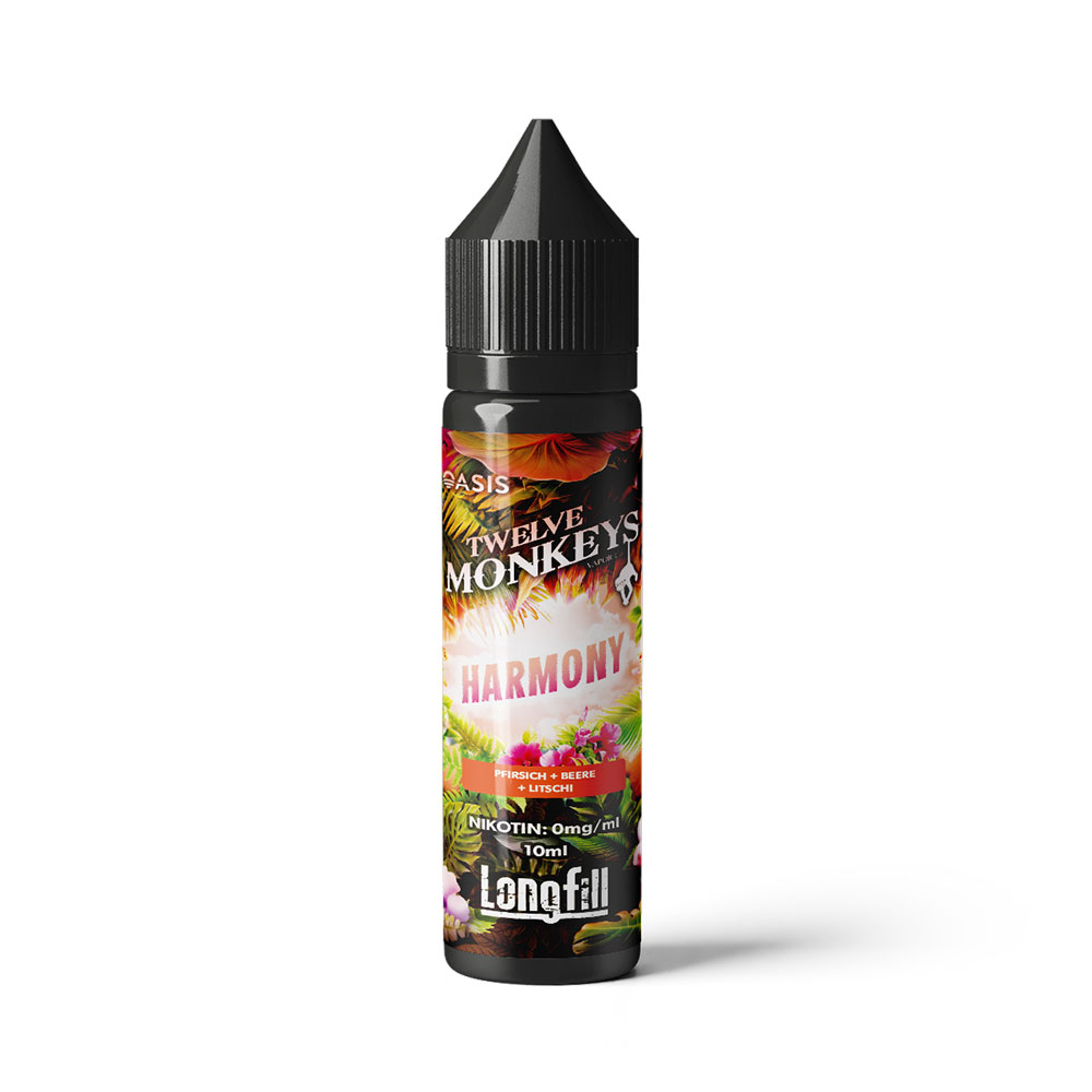 Twelve Monkeys Aroma Longfill - Harmony - 10ml in 60ml Flasche 