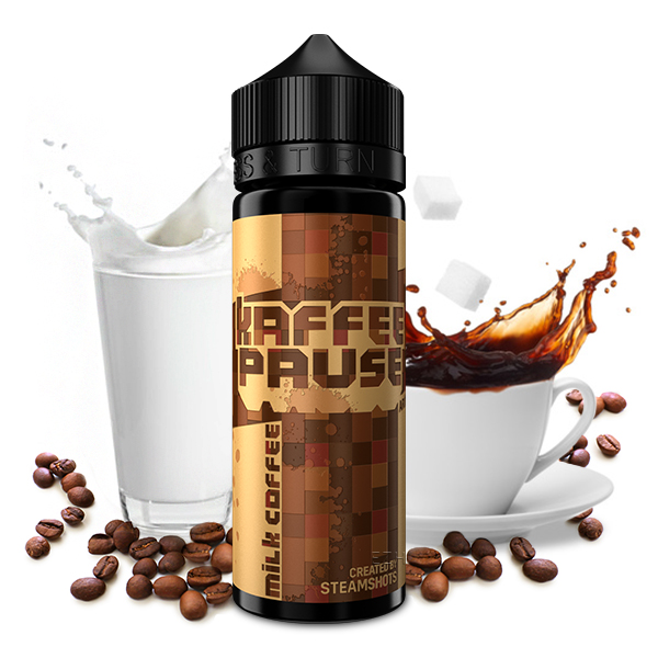 Kaffeepause Aroma Milk & Coffee 10ml  in 120ml Flasche by Steamshots 