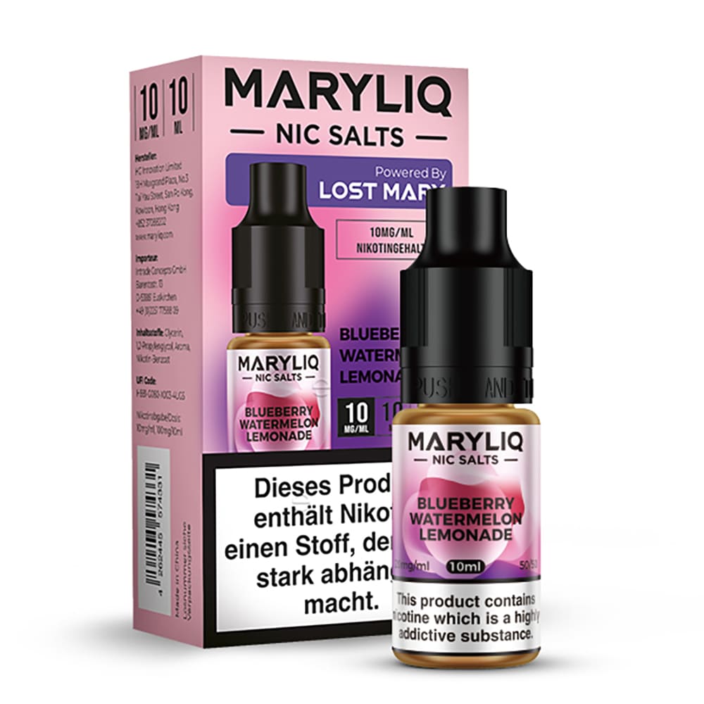 Maryliq Nikotinsalz - Blueberry Watermelon Lemonade - 10mg 10ml 