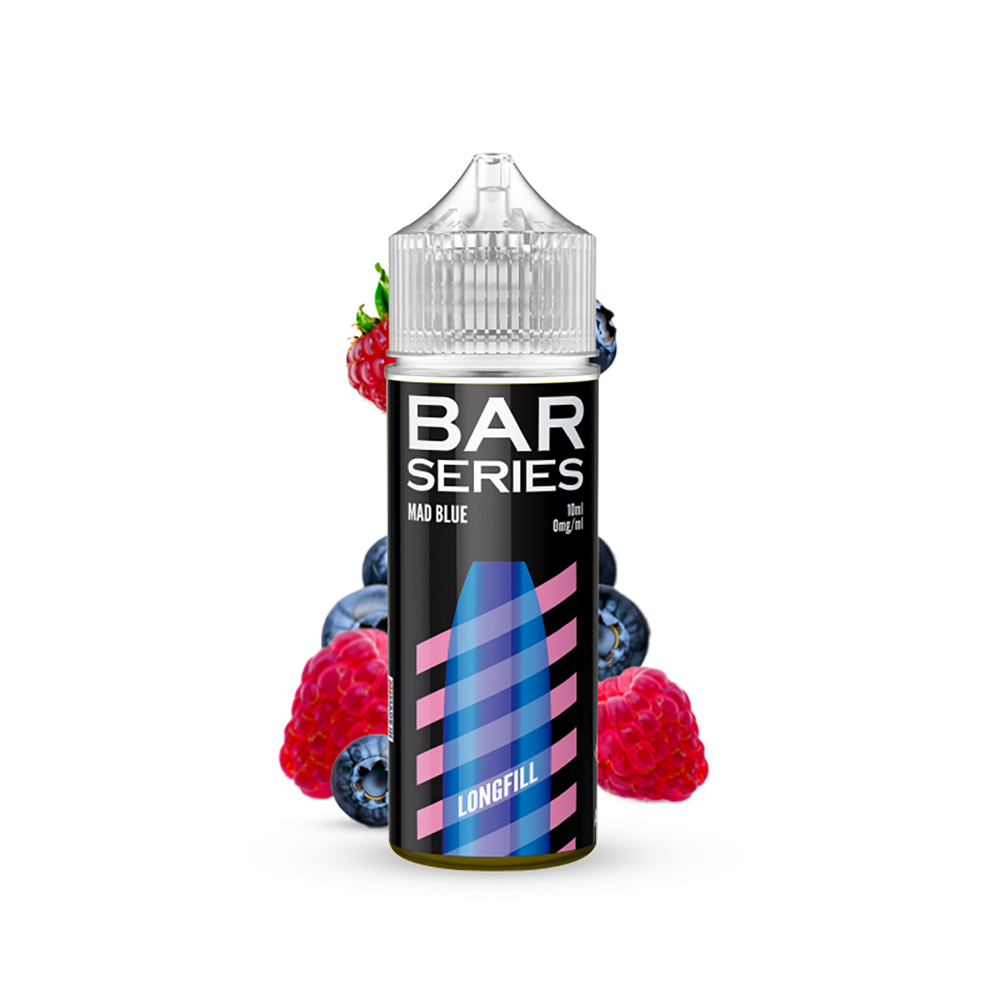 Bar Series Aroma Longfill - Mad Blue - 10ml in 120ml Flasche 