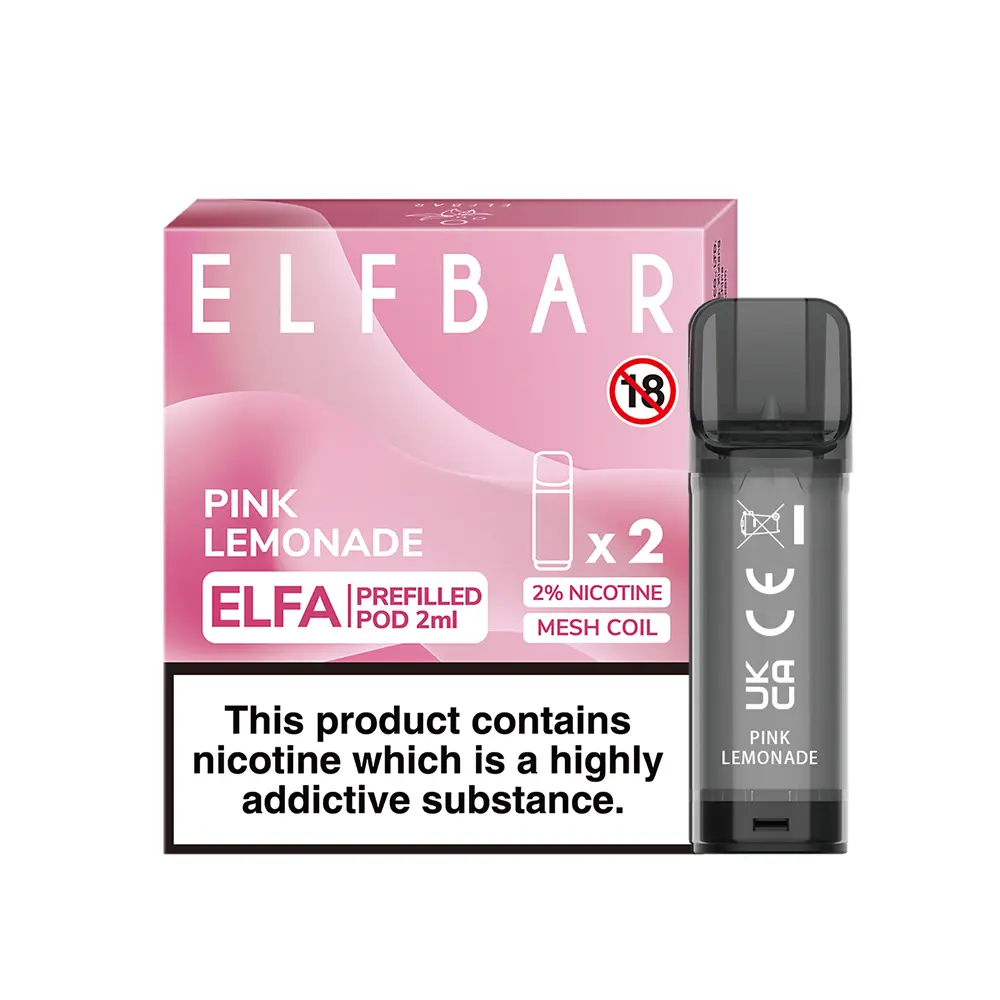 Elfbar Elfa Einweg Pod - Pink Lemonade - 20mg Nikotinsalz 2ml Elfbar Elfa Einweg Pod - Pink Lemonade - 20mg Nikotinsalz 2ml