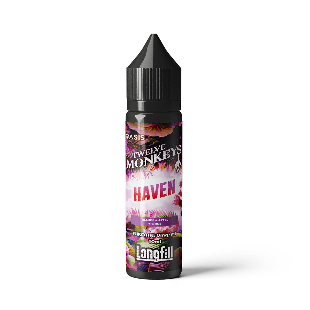 Twelve Monkeys Aroma Longfill - Haven - 10ml in 60ml Flasche 