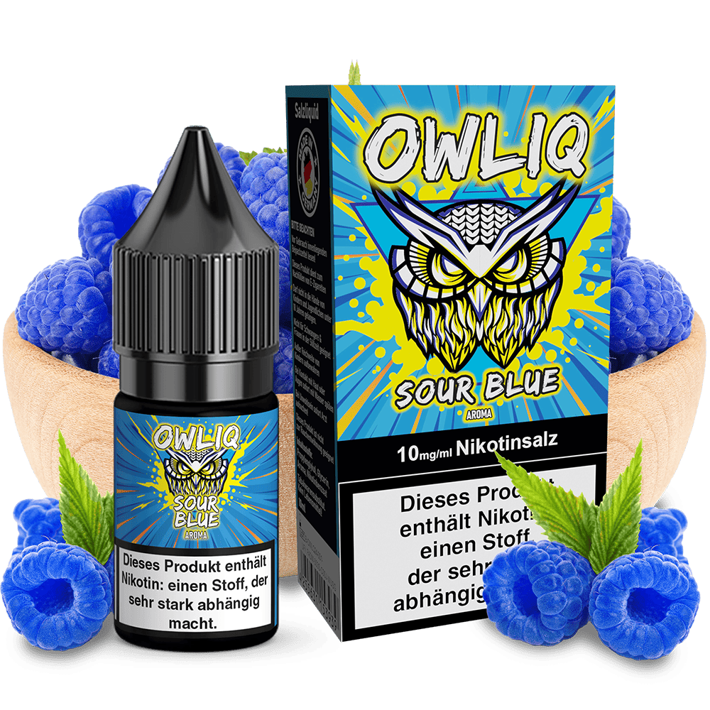 OWLIQ Nikotinsalz Sour Blue 10ml 10mg OWLIQ Nikotinsalz Sour Blue 10ml 10mg