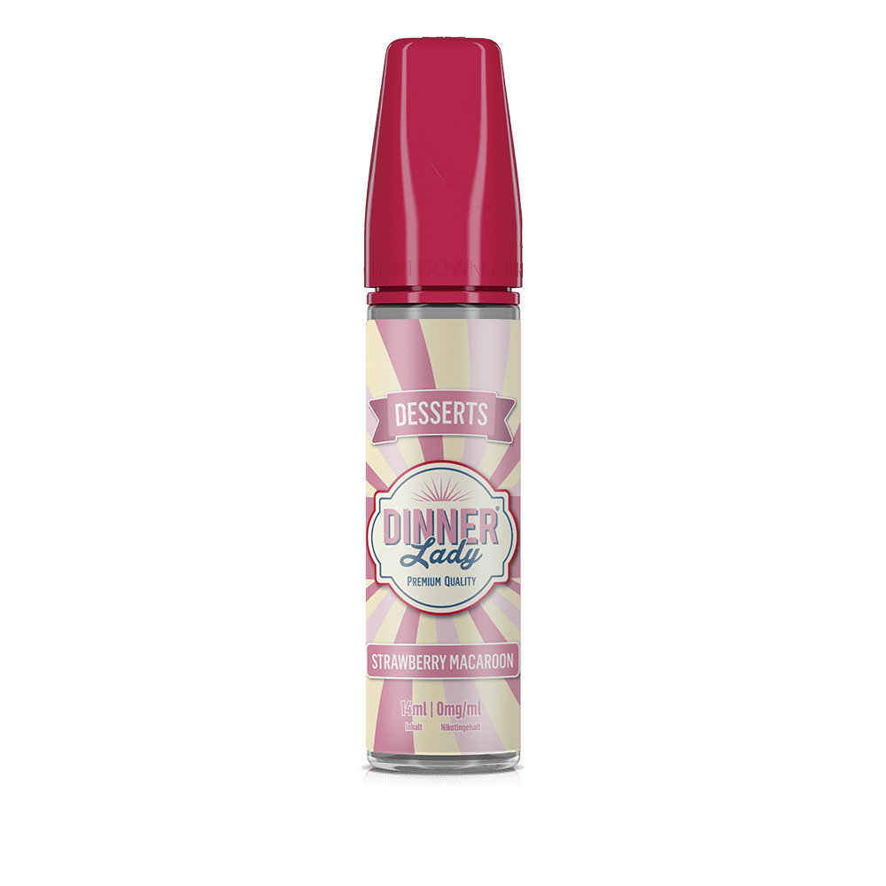 Dinner Lady Aroma Longfill - Strawberry Macaroon - 14ml in 60ml Flasche C Dinner Lady Aroma Longfill - Strawberry Macaroon - 14ml in 60ml Flasche C