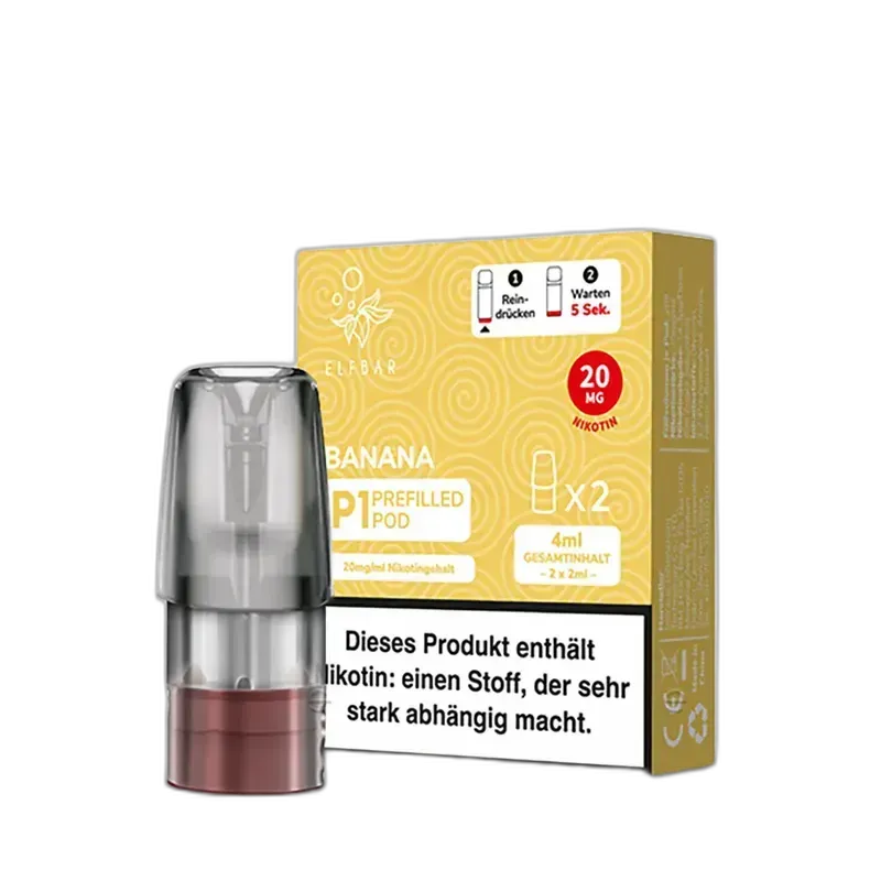 2 x Elfbar Mate 500 Einweg Pod - Banana 2ml Nikotinsalz 2 x Elfbar Mate 500 Einweg Pod - Banana 2ml Nikotinsalz