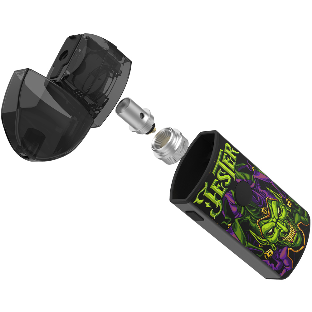 Vapefly Jester Pod Kit Clown grün-lila Siebverdampfer