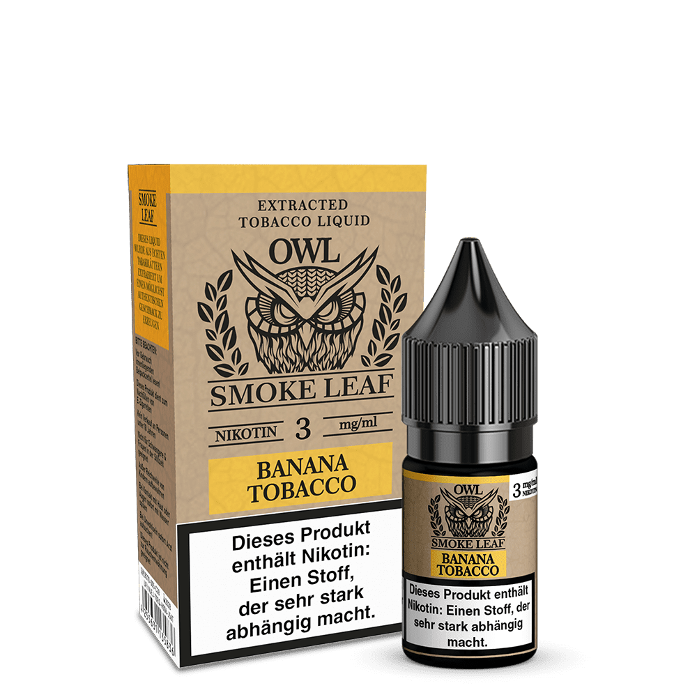 OWL Smoke Leaf Liquid - Banana Tobacco - 10ml 3mg  C