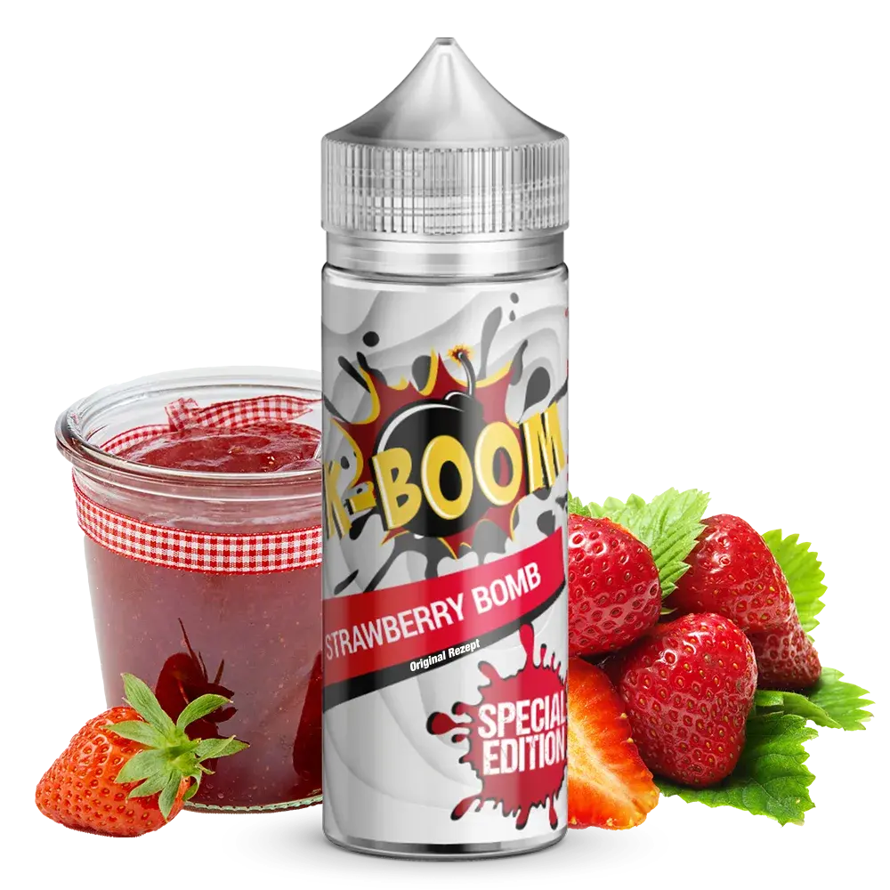 K-Boom Strawberry Bomb Original Rezept 10ml Aroma  K-Boom Strawberry Bomb Original Rezept 10ml Aroma